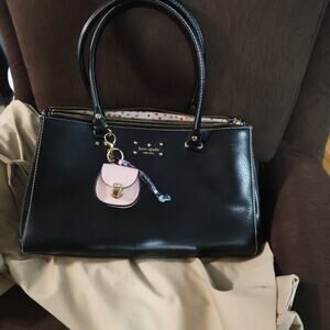 Bag Keychain Bag Charm Change Pouch Coin Purse Push Lock Clasp Poswe Pink Girly